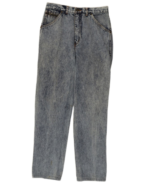 Vintage Womens Straight Jeans W33 L30 Blue Cotton