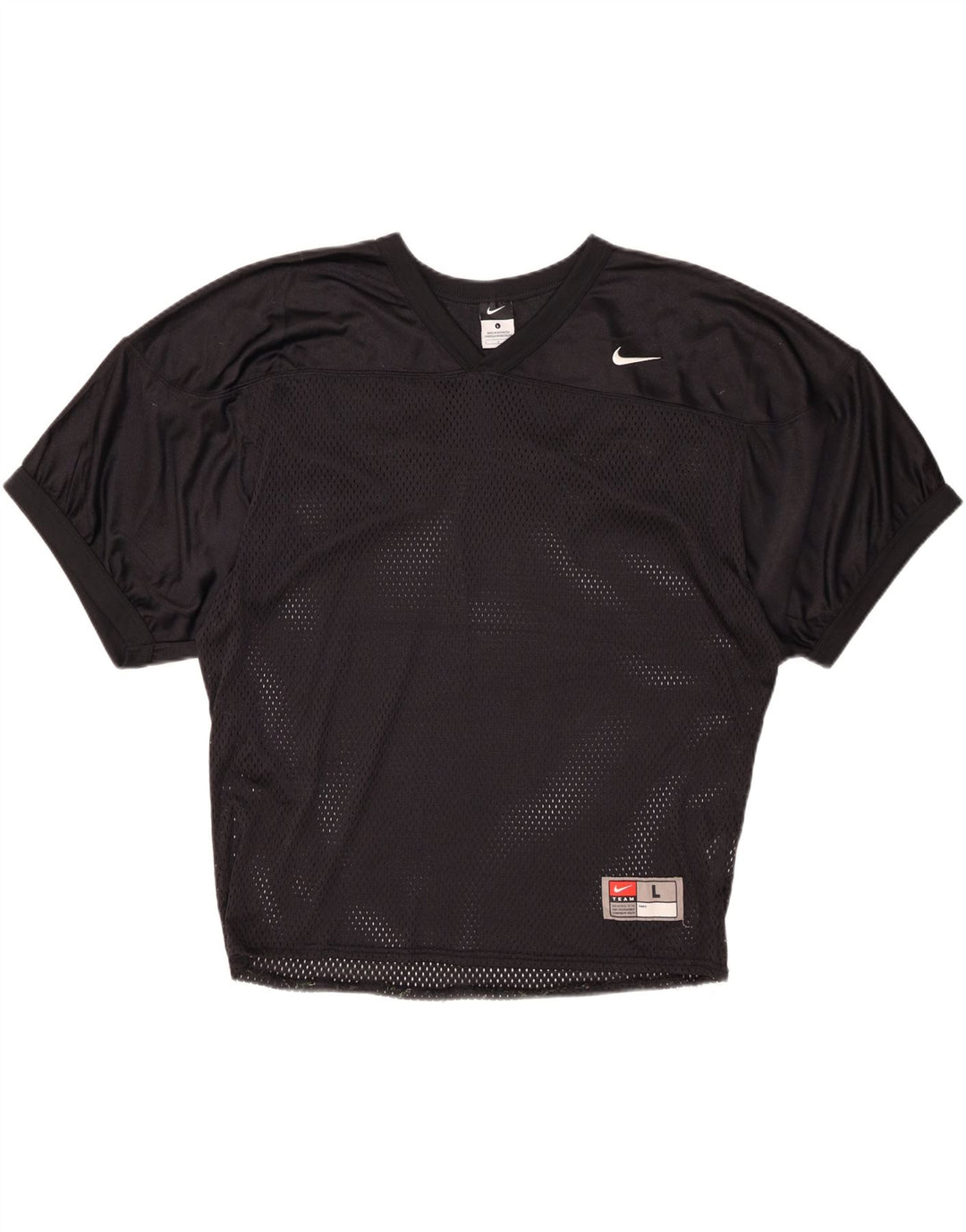 NIKE Mens T-Shirt Top Large Black Nylon