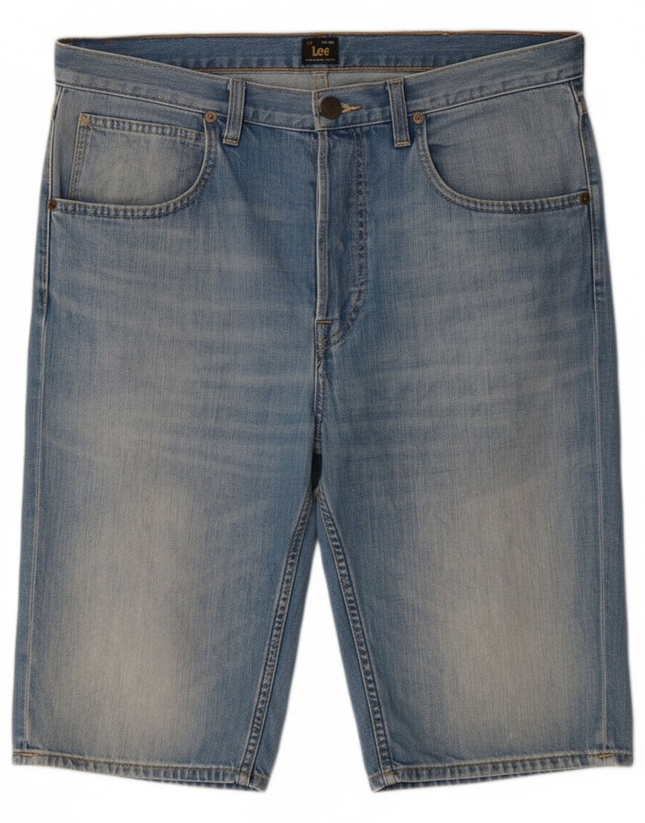 LEE Mens Denim Shorts W33 Medium  Blue Cotton