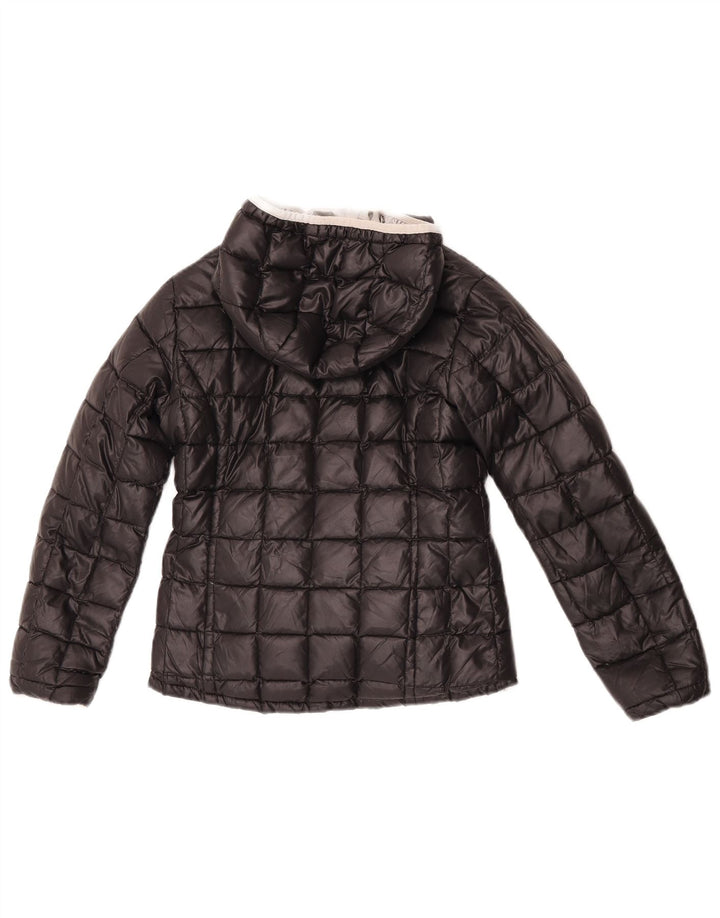 K-Way Girls Reversible Padded Jacket 9-10 Years Silver Polyester