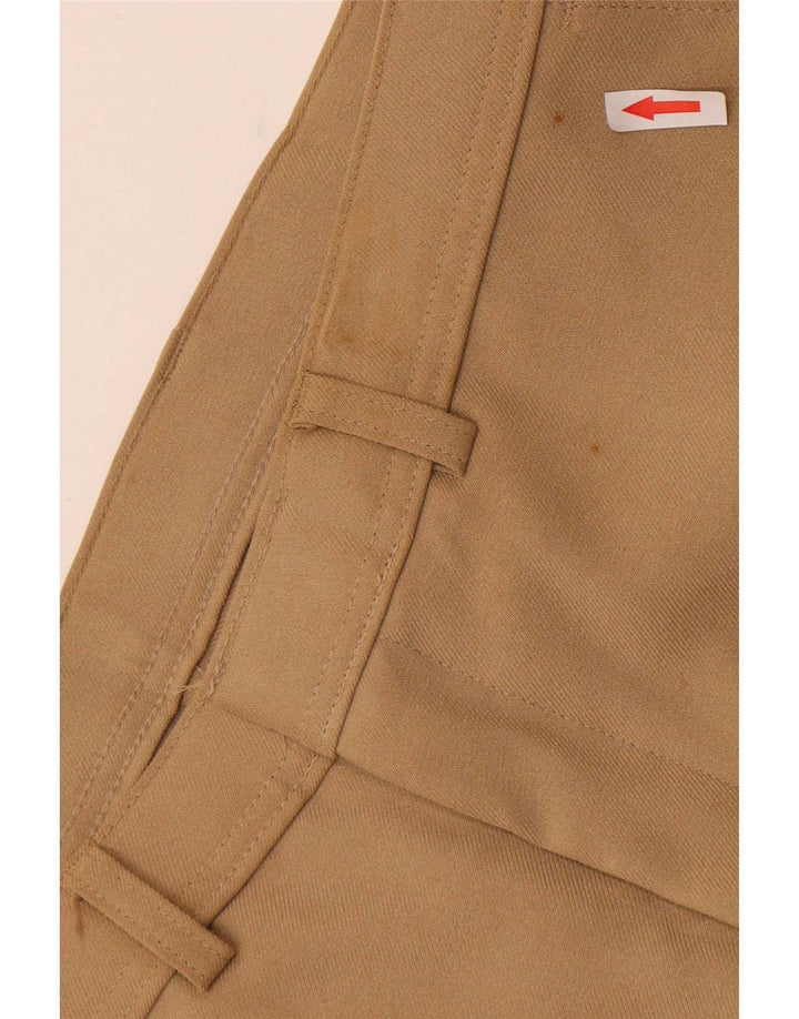 Levi's Mens Straight Suit Trousers W36 L32 Beige Polyester