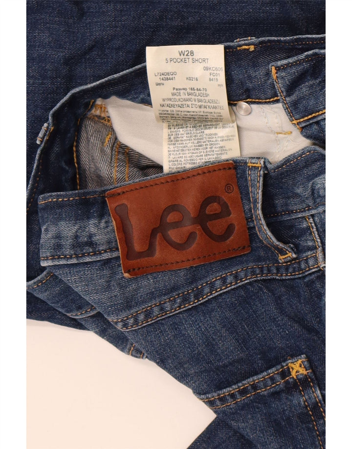 Lee Mens Denim Shorts W28 Small Blue Cotton