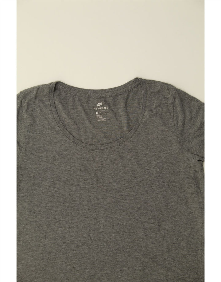 NIKE Womens Graphic T-Shirt Top UK 14 Medium Grey Vintage Nike and Second-Hand Nike from Messina Hembry 