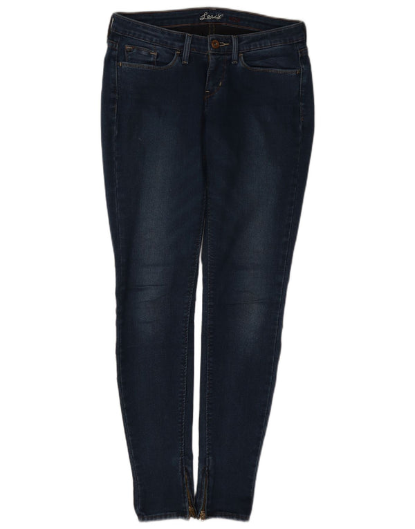 Levi's Womens Skinny Jeans W27 L32 Navy Blue Cotton
