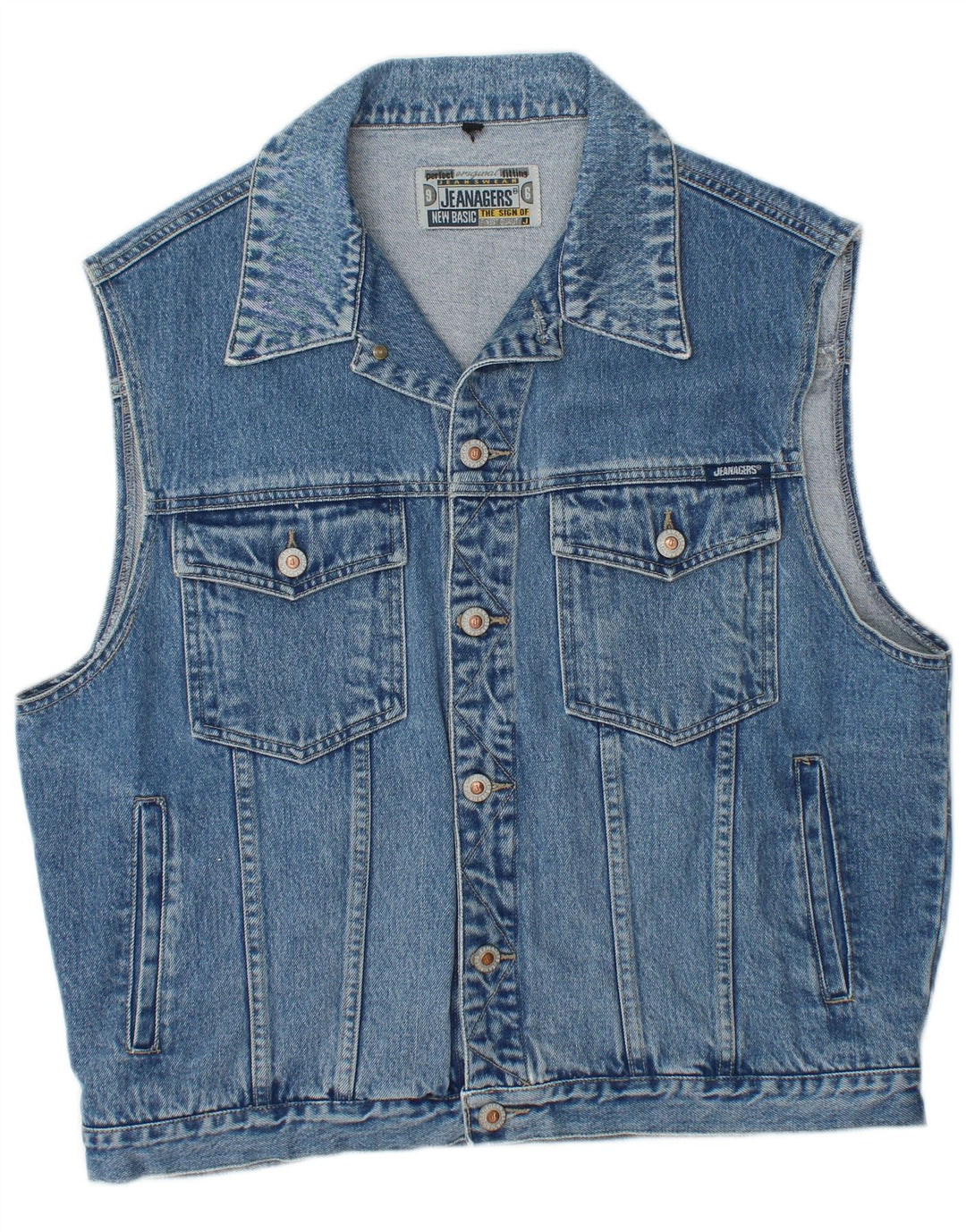 Jeanagers Womens Denim Gilet UK 18 XL Blue Cotton