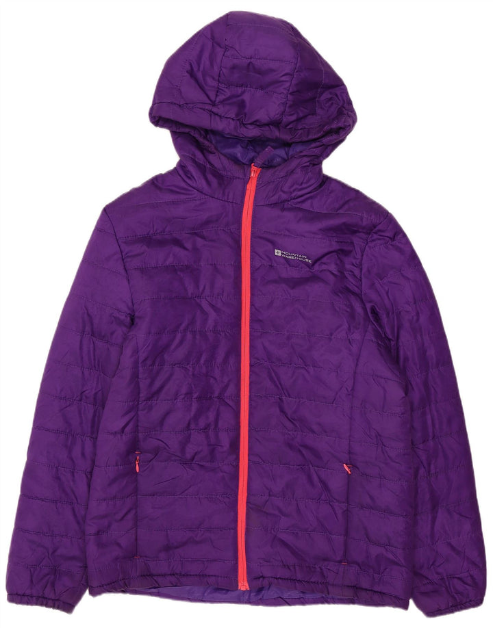 MOUNTAIN WAREHOUSE Boys Hooded Padded Jacket 13-14 Years Purple