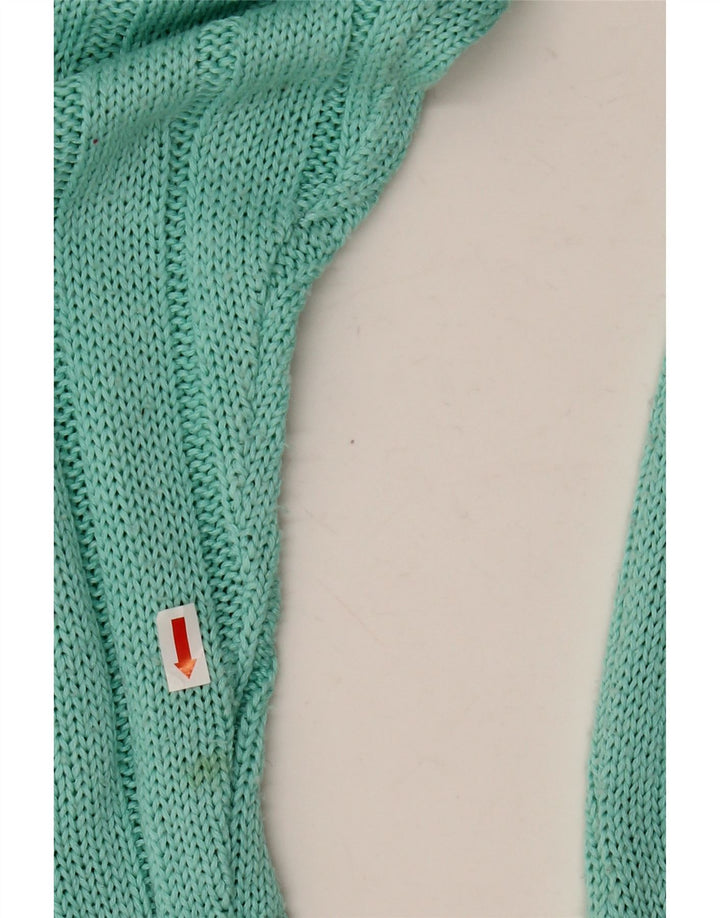 Vintage Womens Cardigan Sweater UK 14 Large Green