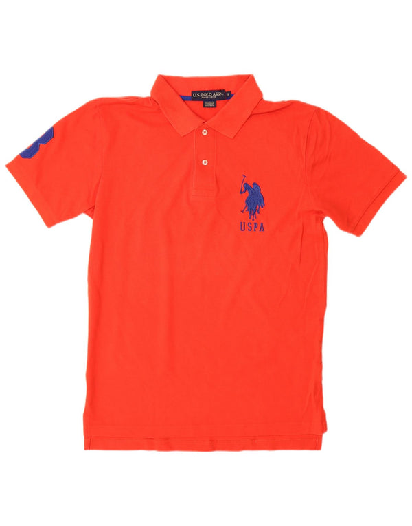 U.S. POLO ASSN. Mens Graphic Polo Shirt Small Red Cotton