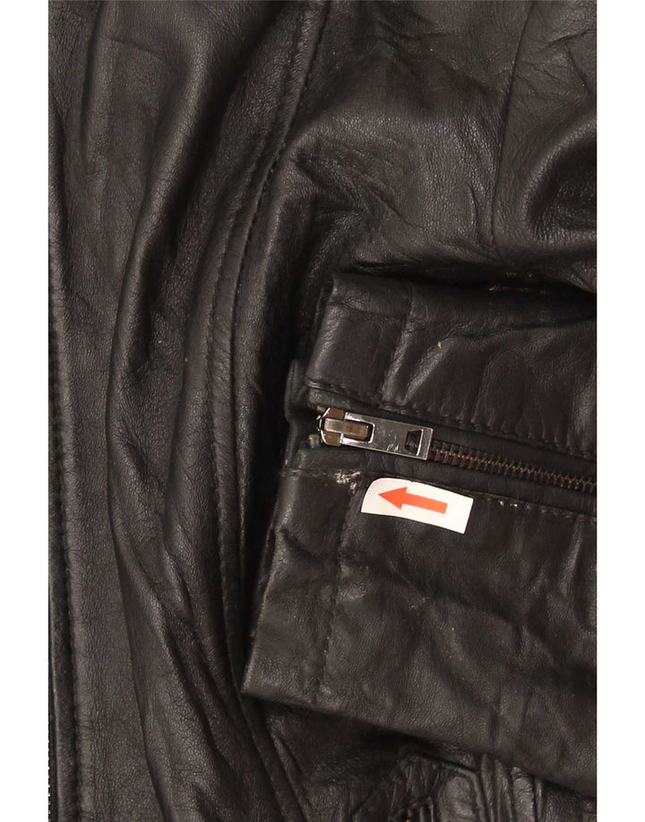 Conbipel Womens Leather Jacket IT 48 XL Black
