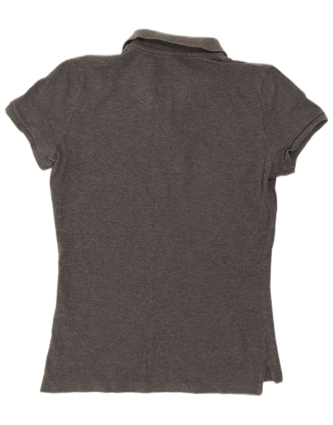 RALPH LAUREN Womens Slim Fit Polo Shirt UK 14 Large Grey Cotton Vintage Ralph Lauren and Second-Hand Ralph Lauren from Messina Hembry 