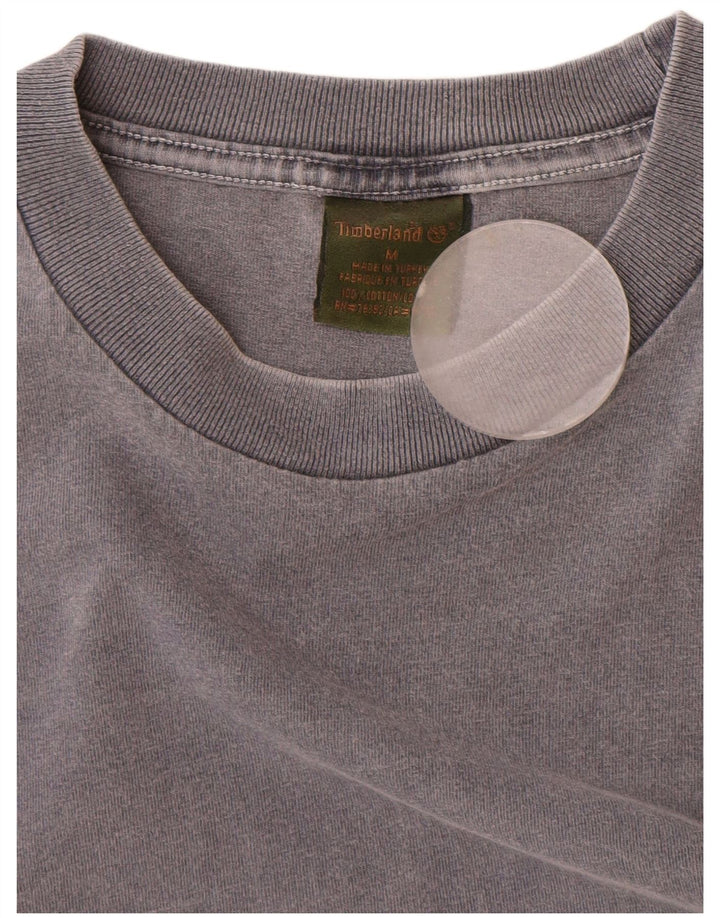 Timberland Mens T-Shirt Top Medium Grey Cotton