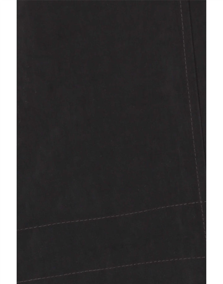 Trussardi Mens Hooded Windbreaker Jacket IT 56 3XL Black Polyamide