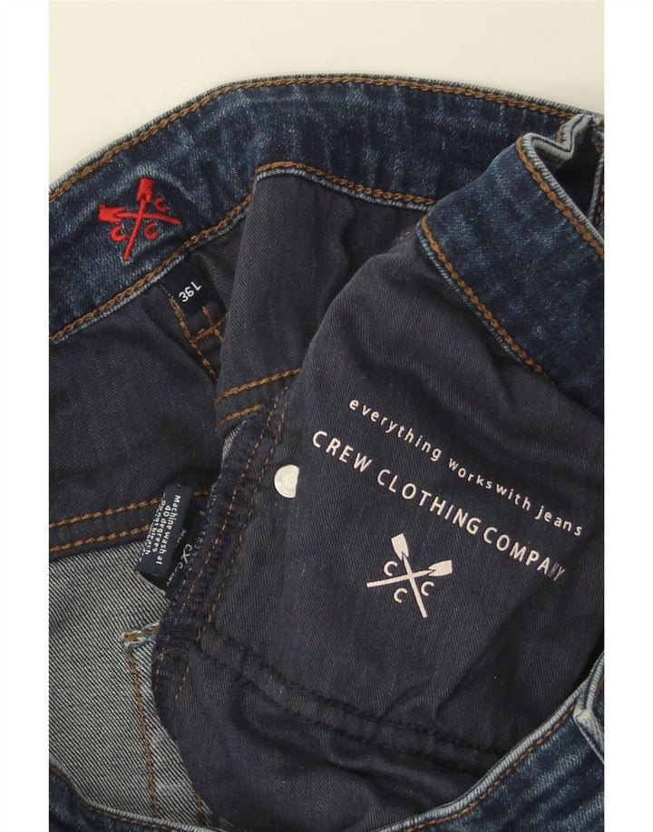 Crew Clothing Mens Straight Jeans W36 L33 Blue Cotton