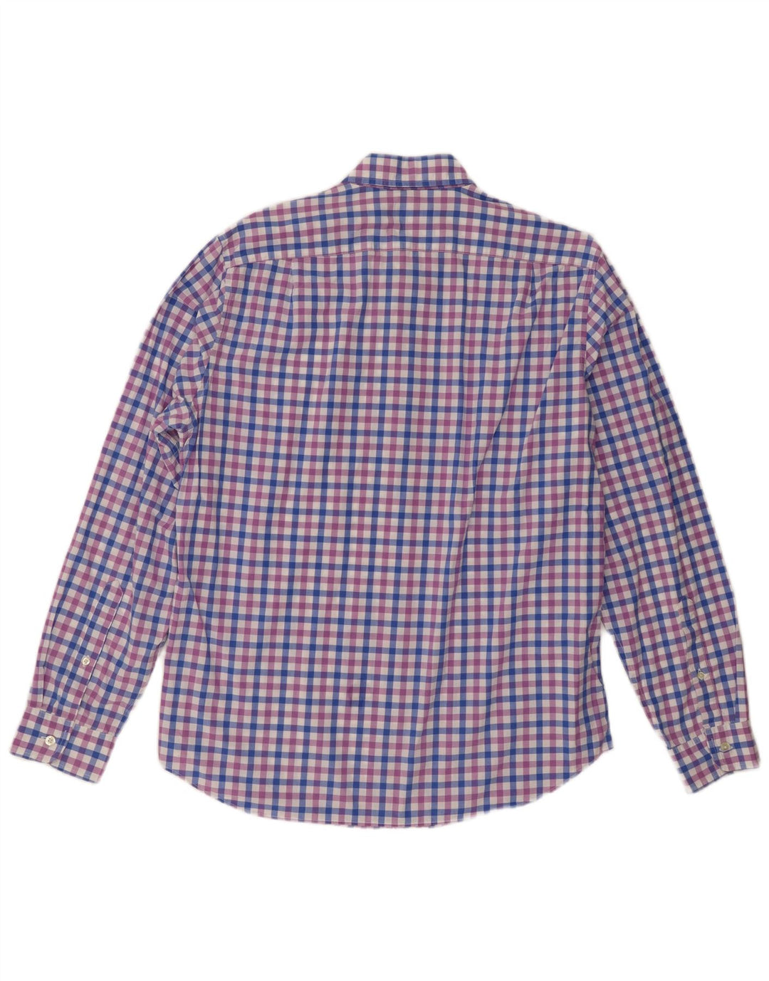 J. Crew Mens Tailored Fit Shirt Medium Purple Gingham Cotton