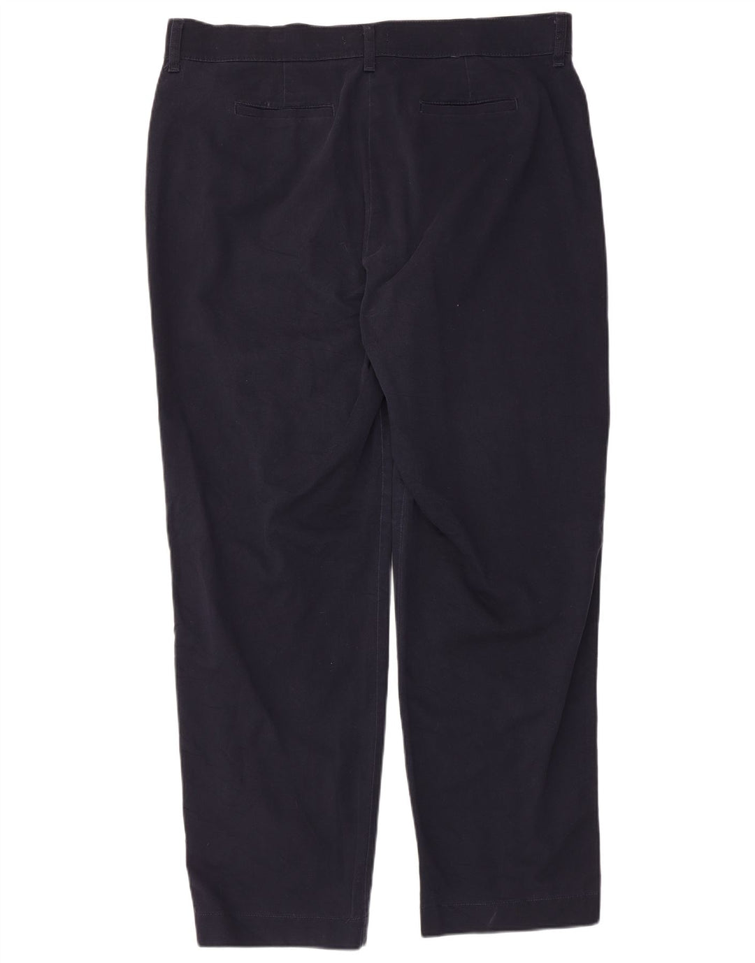 LEE Womens Straight Casual Trousers US 18 2XL W40 L31 Navy Blue Cotton