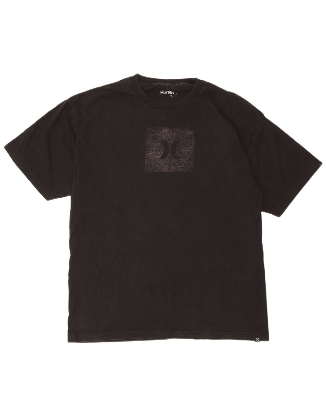 Hurley Mens Graphic T-Shirt Top Large Black
