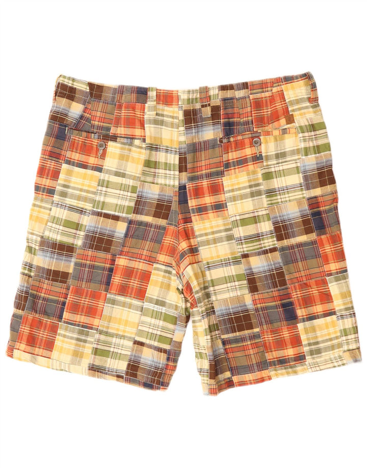 IZOD Mens Chino Shorts W38 XL Multicoloured Patchwork Cotton