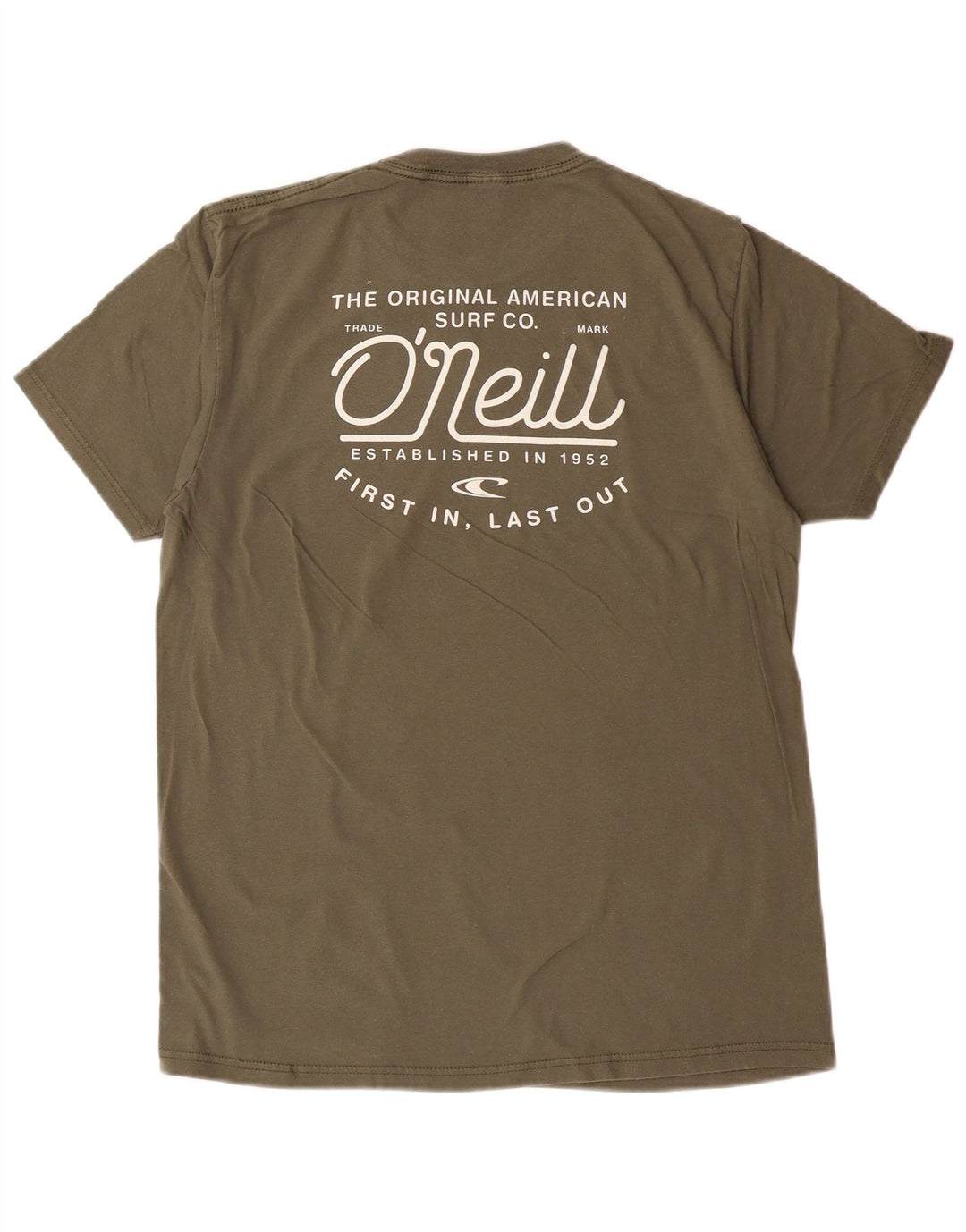 O'Neill Mens Modern Fit Graphic T-Shirt Top Medium Green Cotton