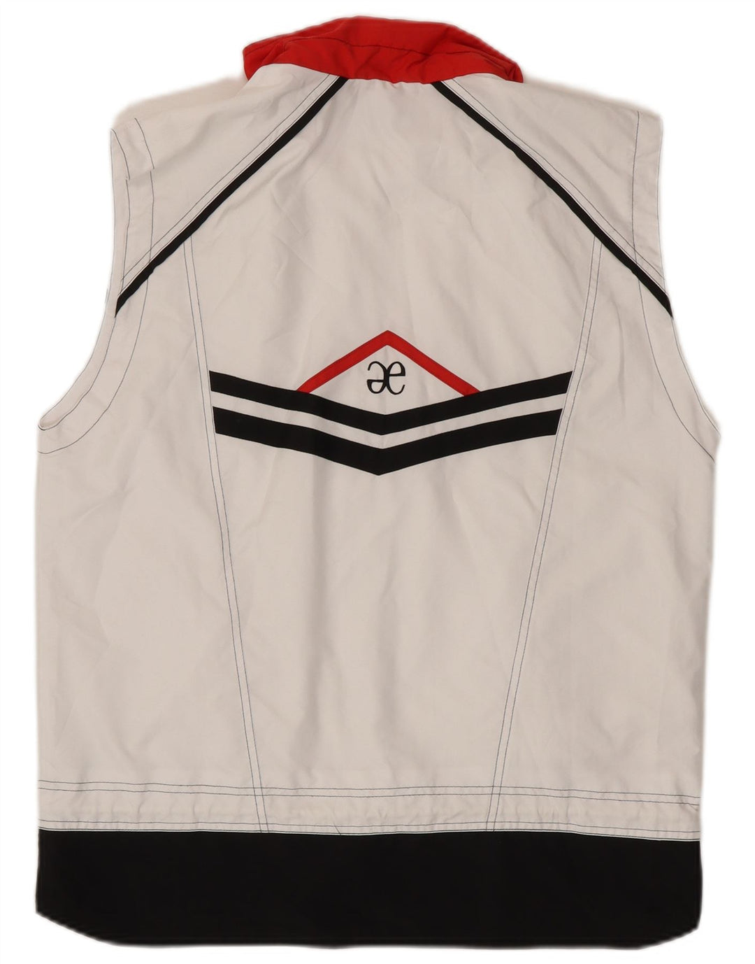 Elegance Womens Crop Gilet UK 16 Large White Colourblock Polyester