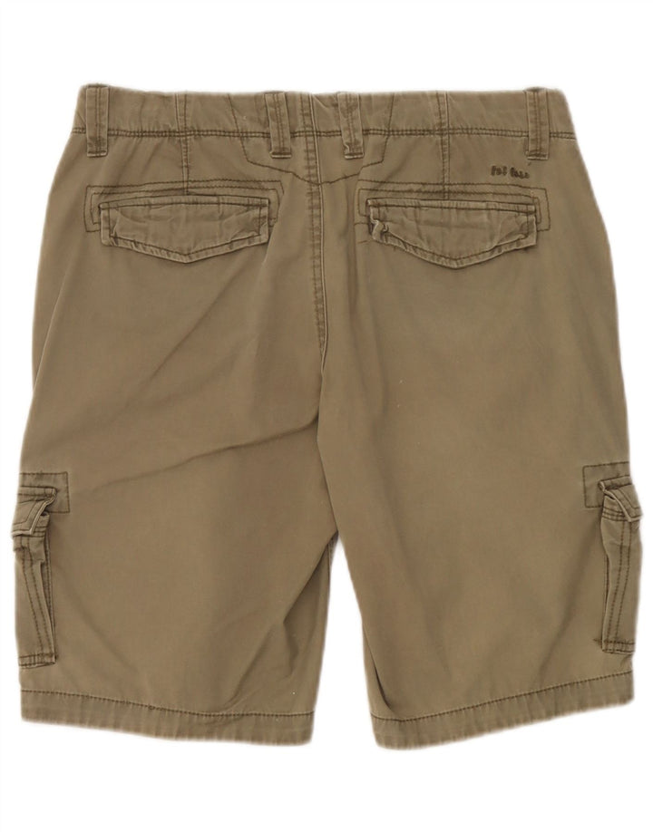 Fat Face Womens Cargo Shorts UK 12 Medium W32 Khaki Cotton