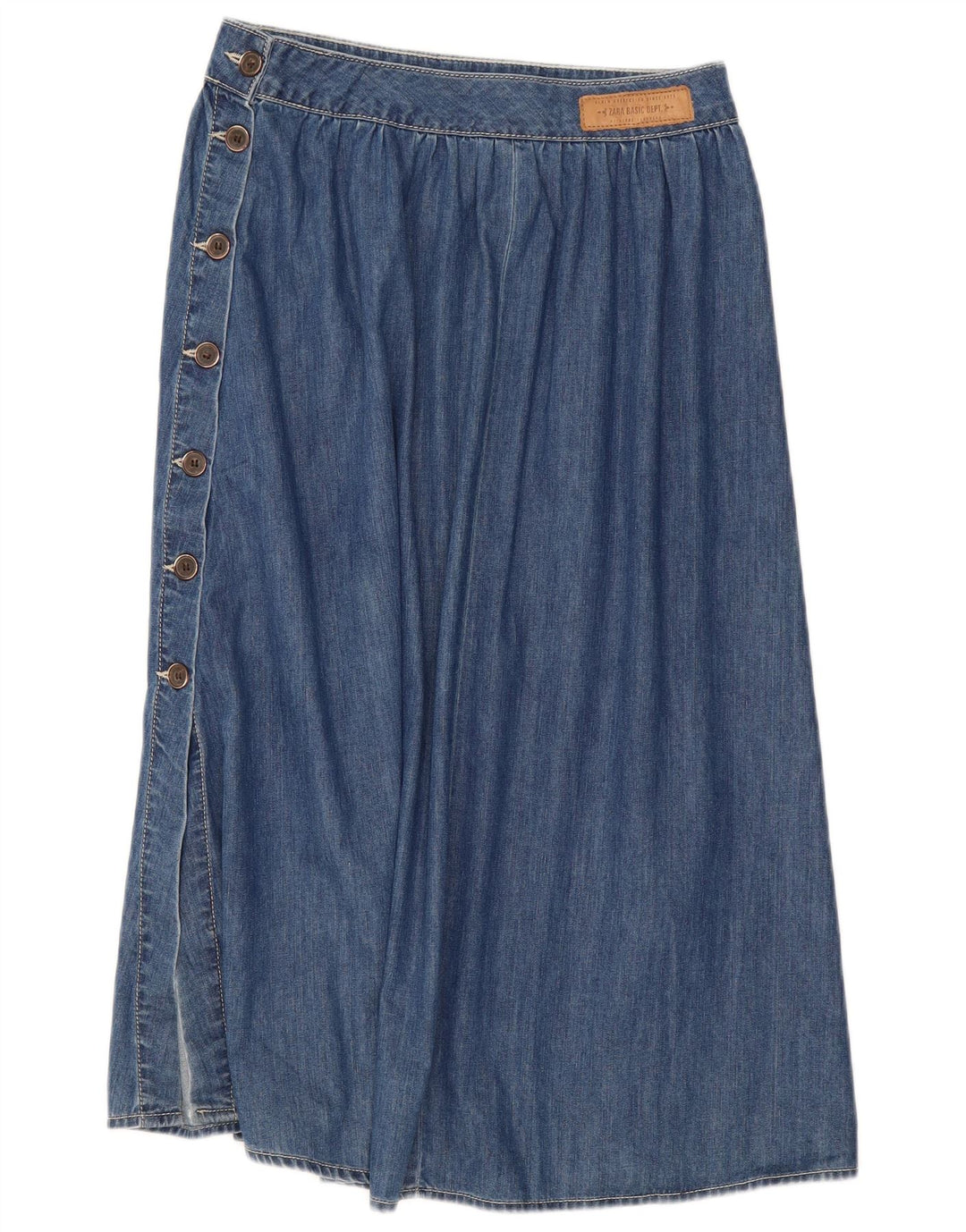 ZARA Womens Denim Skirt Medium W28  Blue Cotton