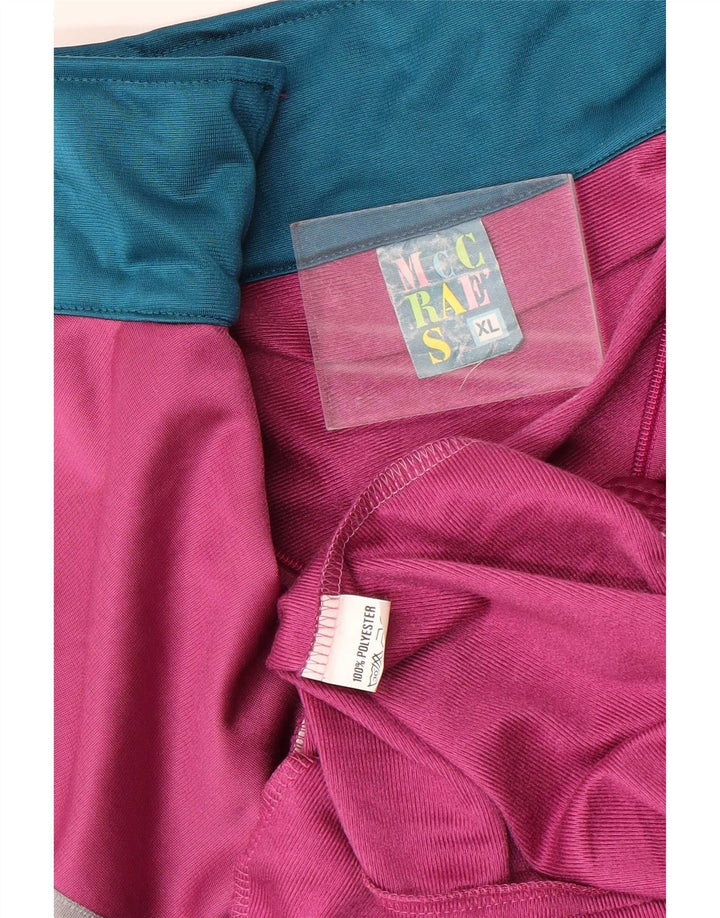 Mc Crae's Mens Tracksuit Top Jacket XL Pink Colourblock