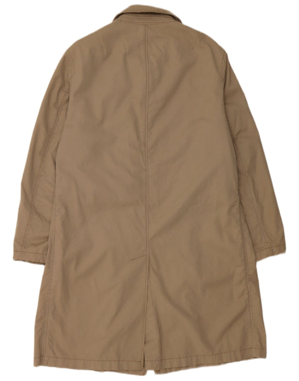 Guess Mens Overcoat UK 38 Medium Beige Cotton