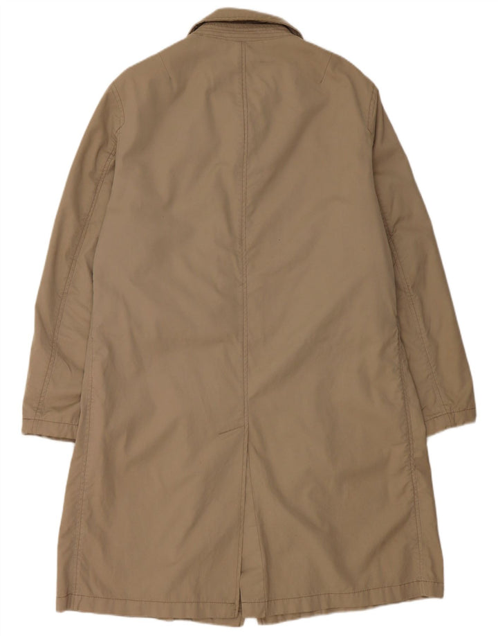 Guess Mens Overcoat UK 38 Medium Beige Cotton