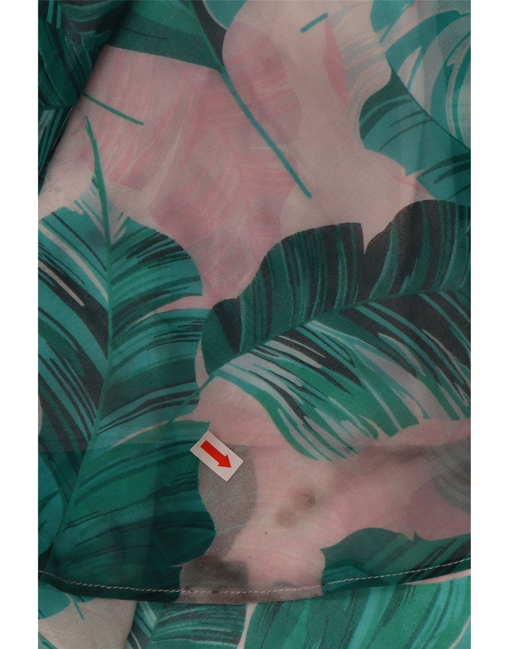 GUESS Womens A-Line Skirt UK 12 Medium W28  Blue Floral Polyester