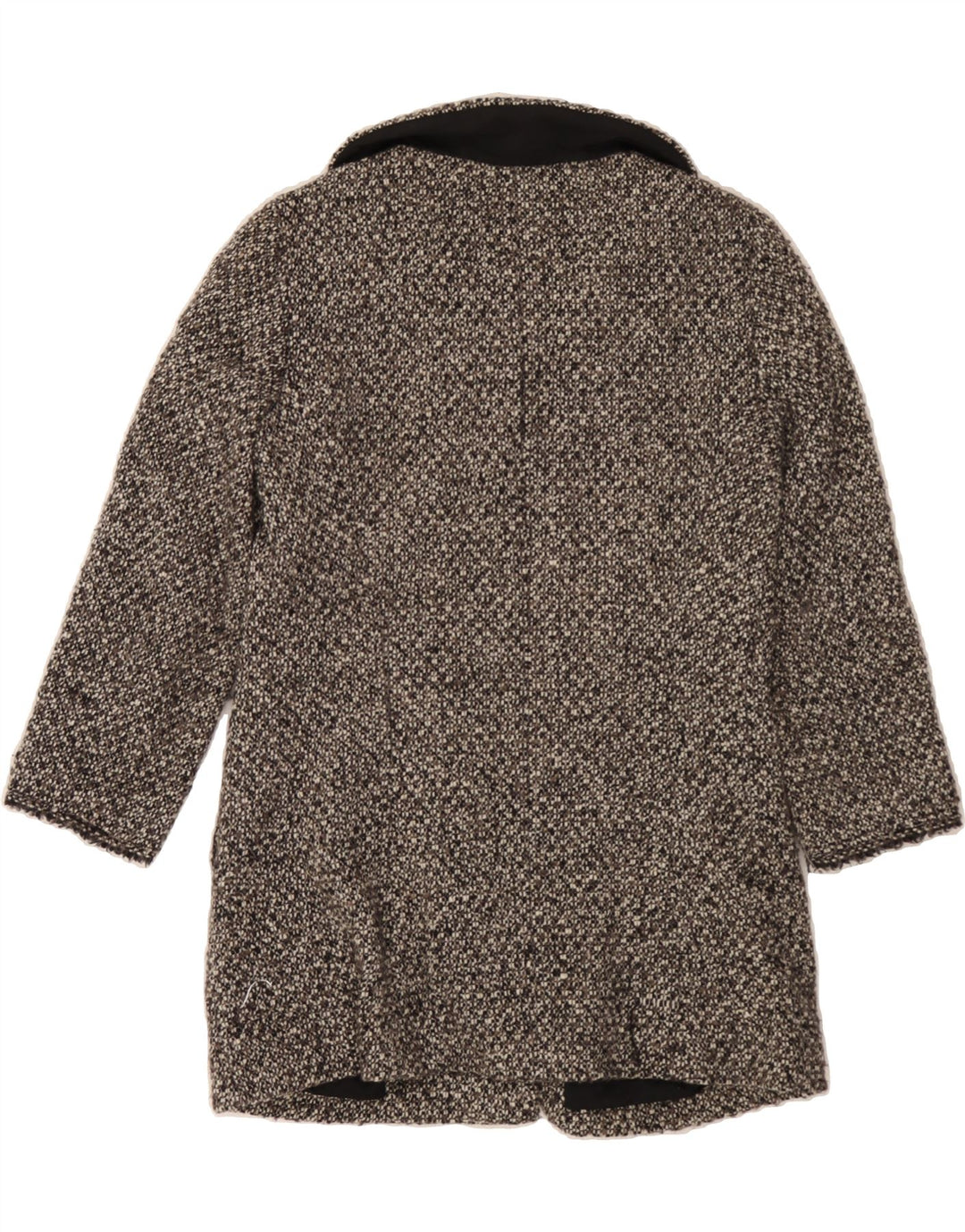 DKNY Womens Overcoat US 2 XS Grey Flecked Wool Vintage Dkny and Second-Hand Dkny from Messina Hembry 