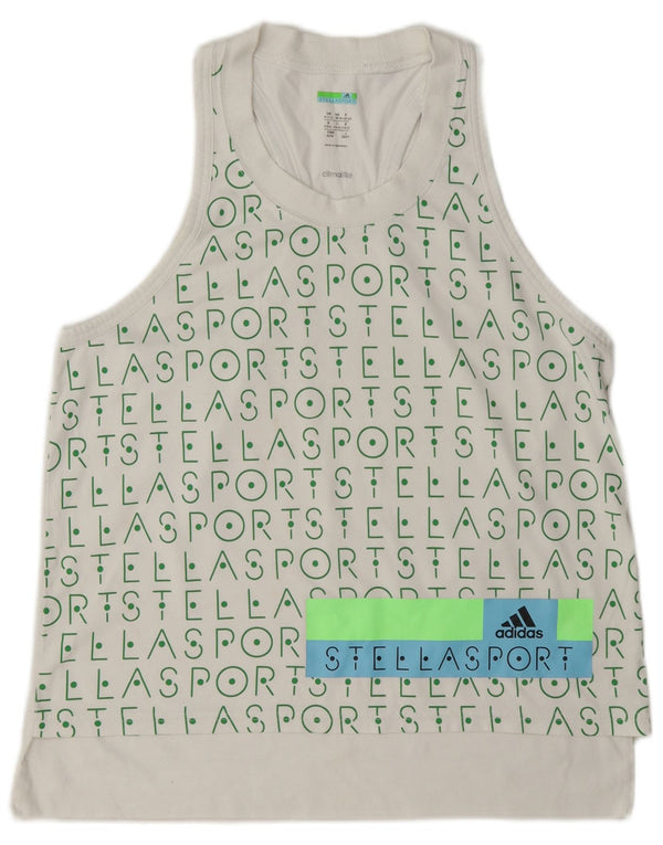 Adidas Womens Stella Graphic Vest Top UK 12/14 Medium White
