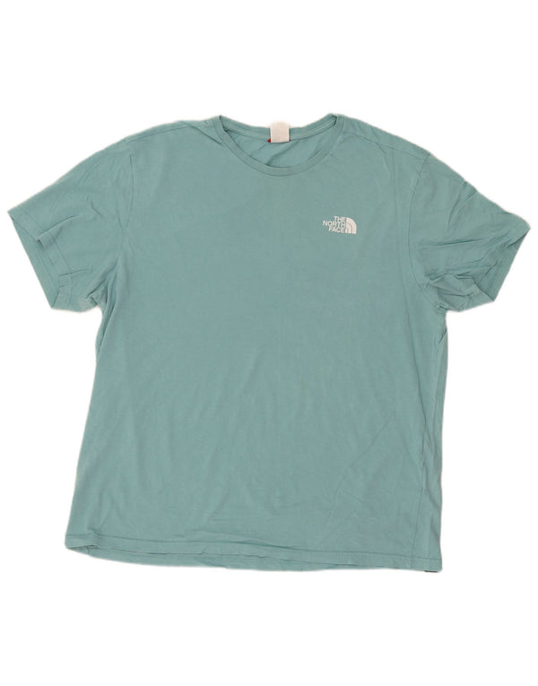 The North Face Mens Graphic T-Shirt Top XL Turquoise Cotton