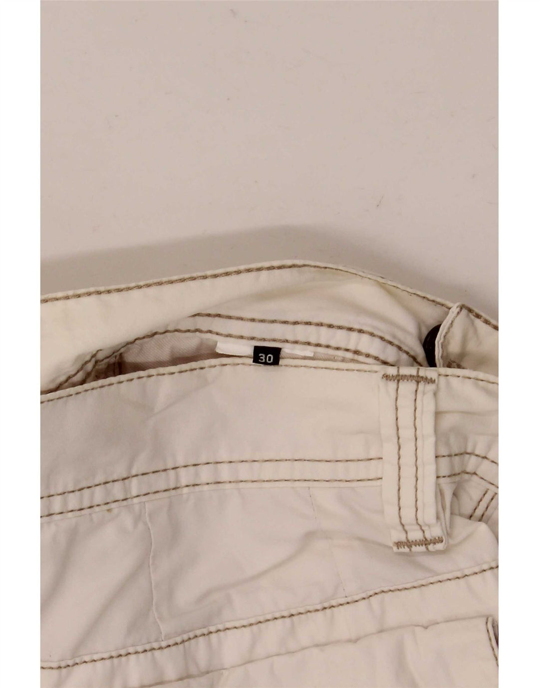 Murphy & Nye Mens Cargo Shorts W30 Medium White
