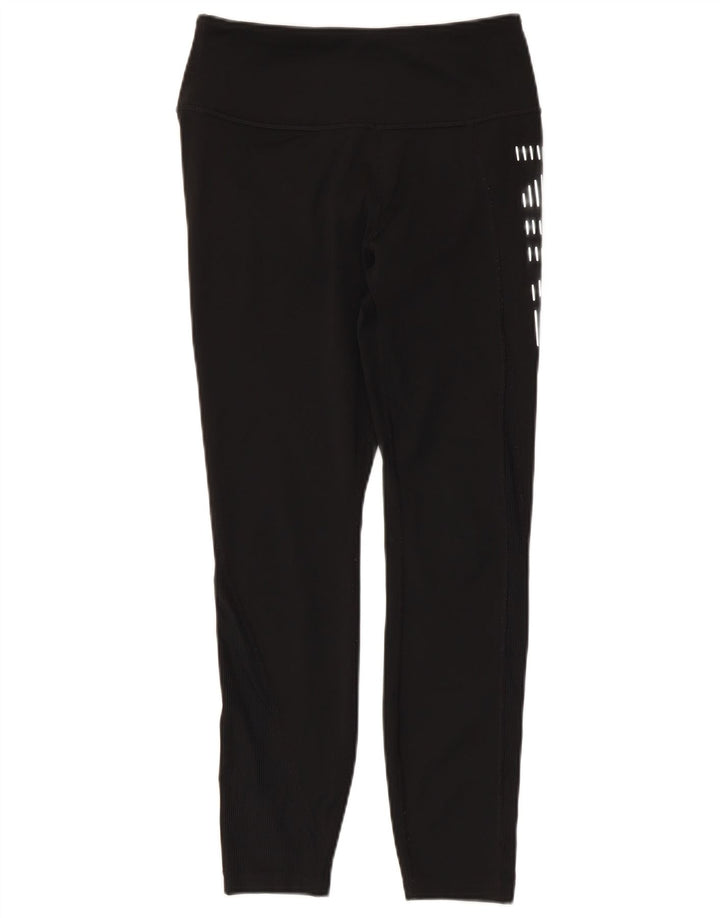 Nike Womens Graphic Leggings UK 8 Small Black Polyester