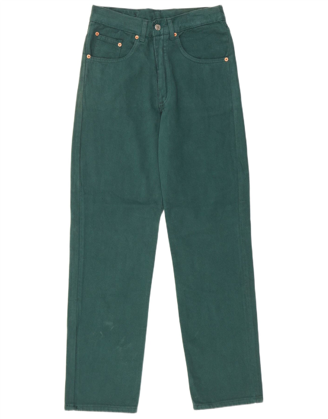 Vintage Womens High Waist Jeans IT 44 Medium W28 L31 Green