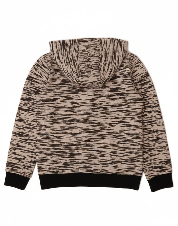 ADIDAS Boys Climalite Zip Hoodie Sweater 7-8 Years Grey Flecked Polyester