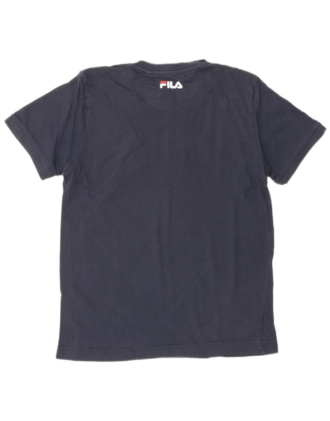 FILA Mens Graphic T-Shirt Top Small Navy Blue
