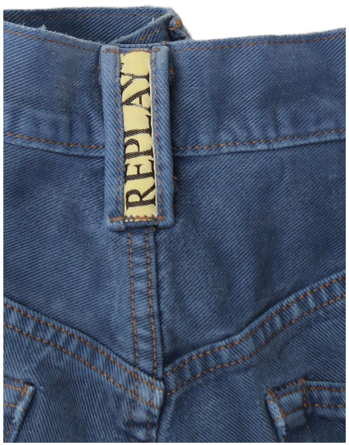 Replay Mens 901 Regular Fit Straight Jeans W29 L29 Blue Cotton