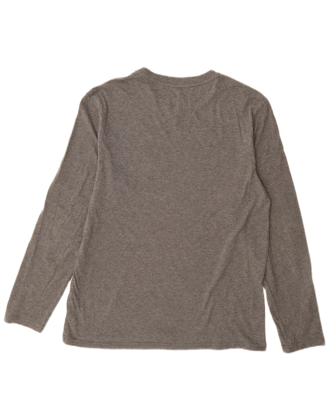 EDDIE BAUER Mens Top Long Sleeve Medium Grey Cotton