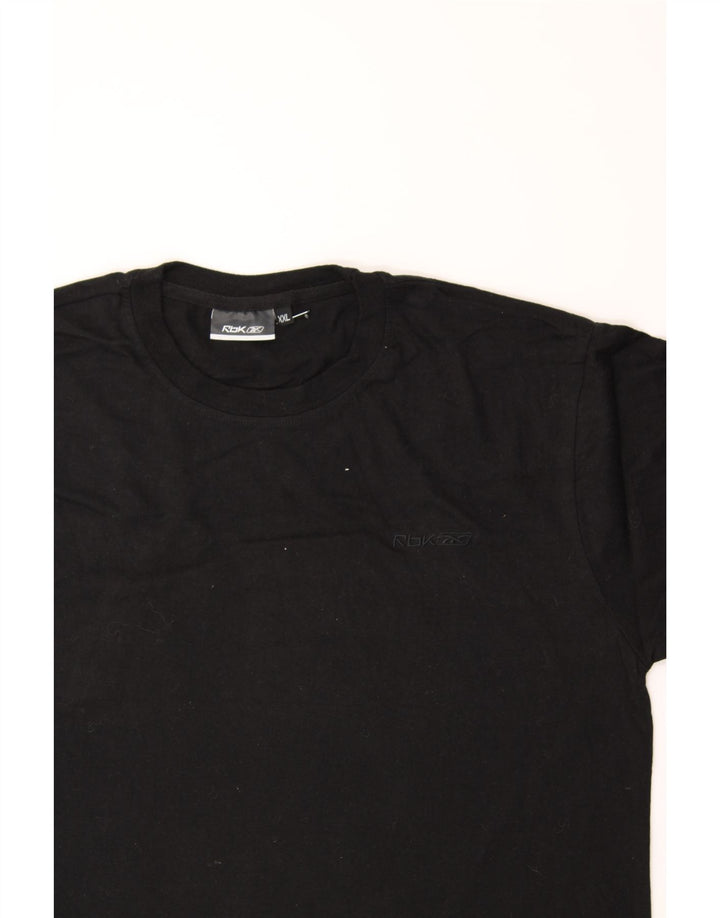 REEBOK Mens T-Shirt Top 2XL Black Vintage Reebok and Second-Hand Reebok from Messina Hembry 