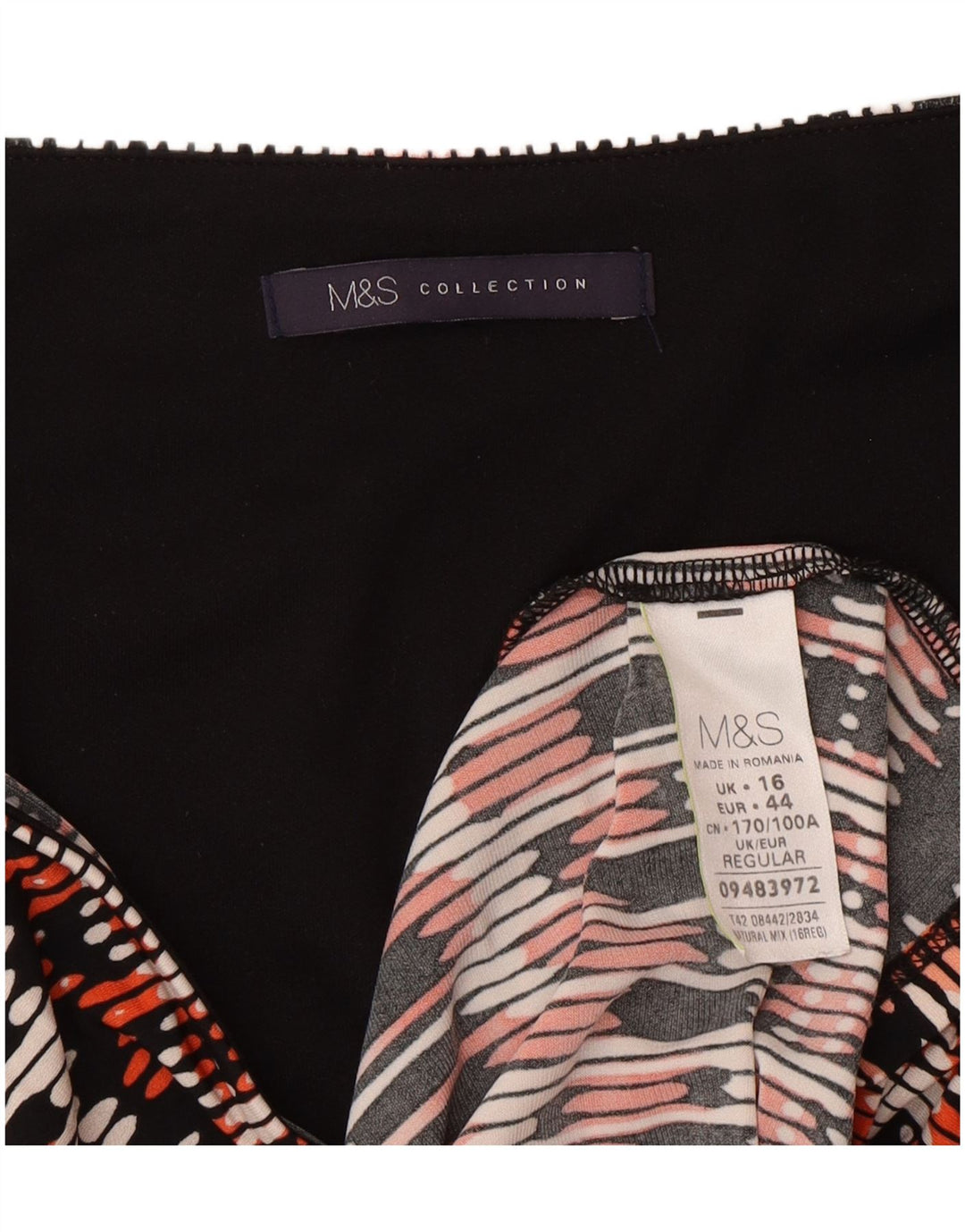Marks & Spencer Womens Shift Dress UK 16 Large Multicoloured Geometric