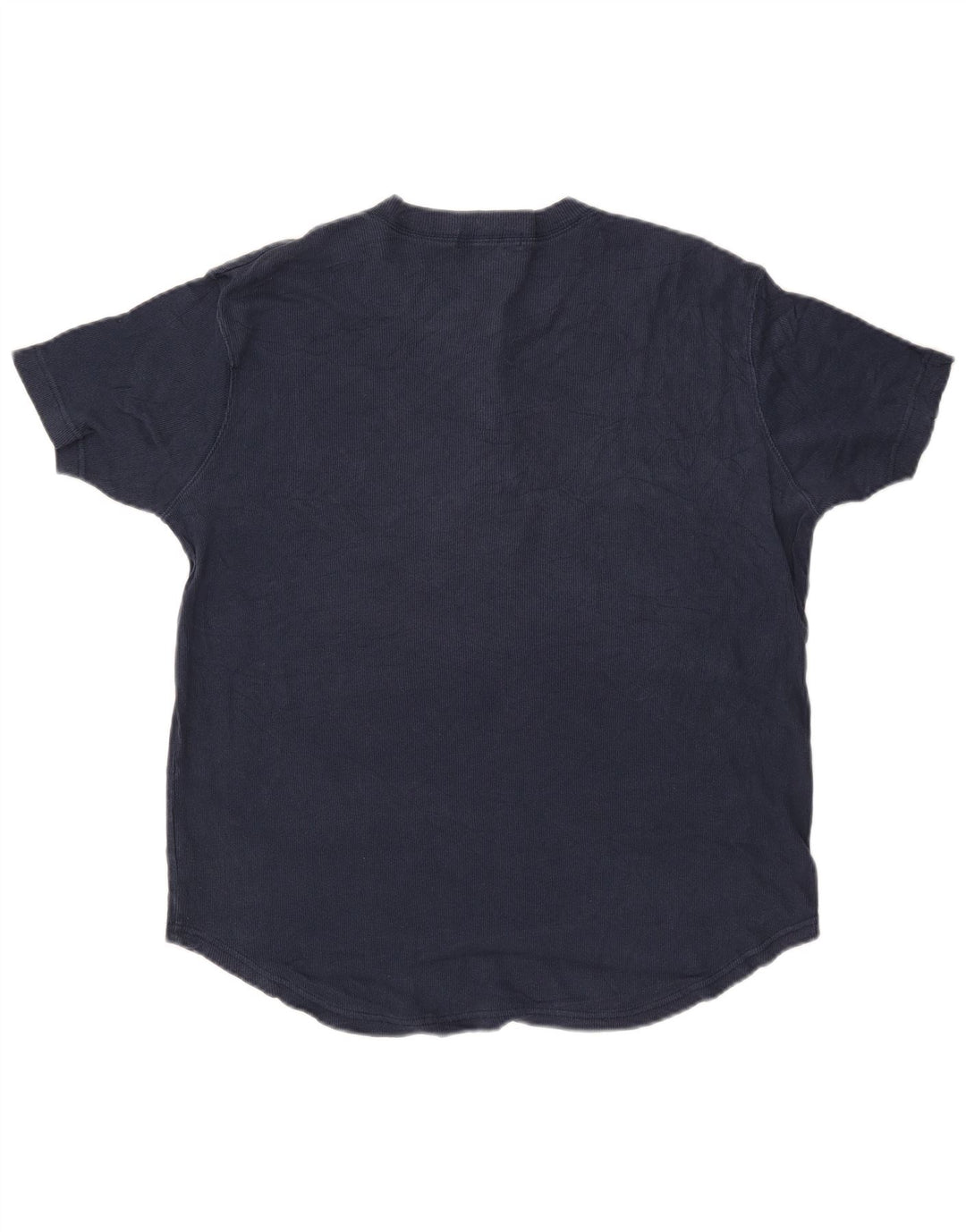 EDDIE BAUER Womens T-Shirt Top UK 14 Medium Navy Blue Cotton