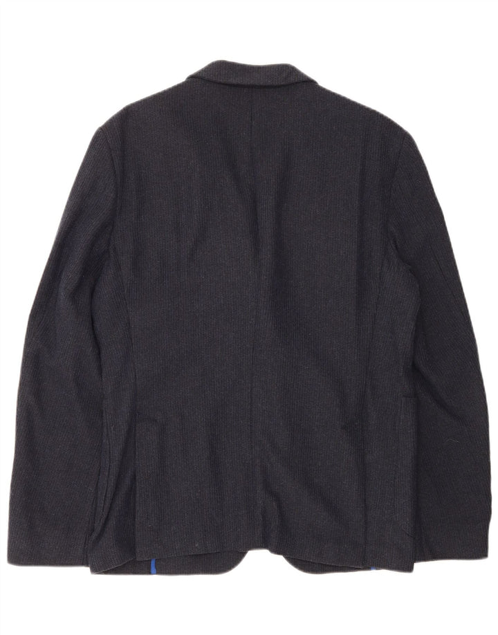Joop Mens 2 Button Blazer Jacket IT 48 Medium Navy Blue Cotton