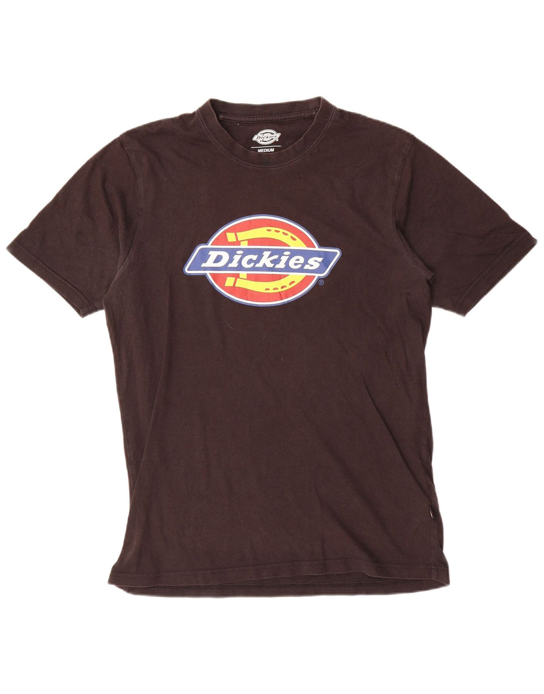 Dickies Mens Graphic T-Shirt Top Medium Black Cotton