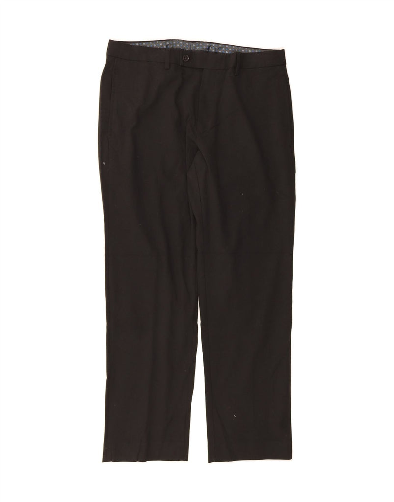 RALPH LAUREN Mens Straight Suit Trousers W33 L30 Black Polyester Vintage Ralph Lauren and Second-Hand Ralph Lauren from Messina Hembry 