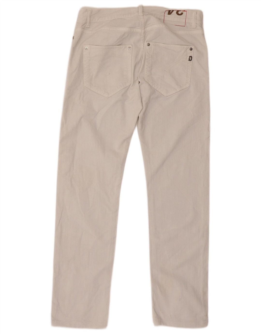 Dondup Mens Sam Straight Jeans W34 L32 White Cotton