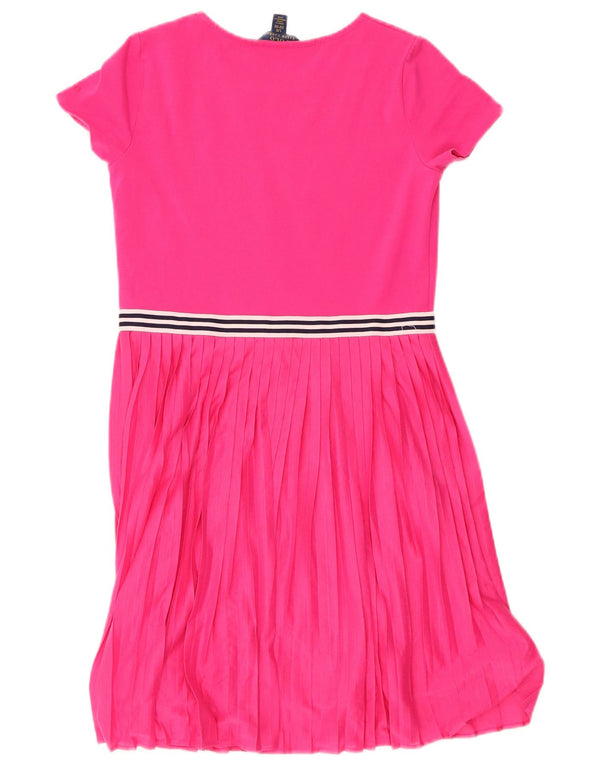 POLO RALPH LAUREN Girls A-Line Dress 12-13 Years Large Pink Cotton