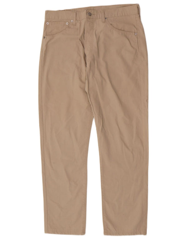 Levi's Mens 551 Straight Casual Trousers W36 L28 Beige Cotton