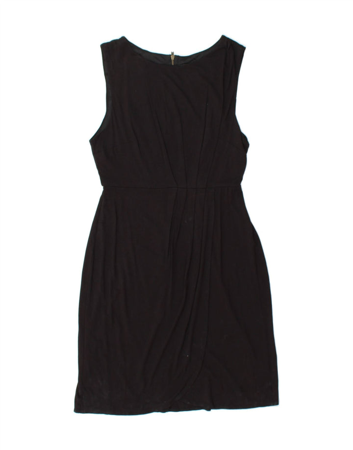 MOSSIMO Womens Sleeveless Sheath Dress UK 8 Small Black Rayon Vintage Mossimo and Second-Hand Mossimo from Messina Hembry 