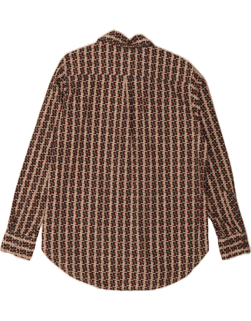 0039 ITALY Womens Shirt UK 14 Medium Multicoloured Geometric Cotton Vintage 0039 Italy and Second-Hand 0039 Italy from Messina Hembry 